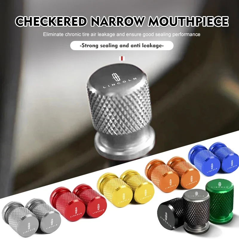 

For Lincoln Car Wheel Tire Valve Caps Tyre Rim Stem Covers Airdust Cap Mondeo MKZ MKX Aviator Navigator Continental Corsair