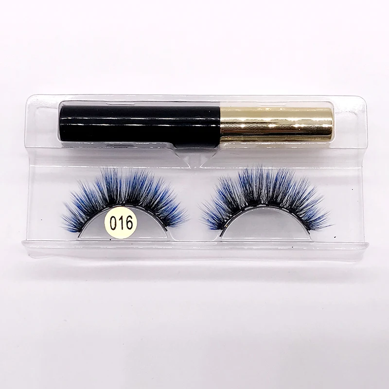 3D Farbigen Magnetischen Wimpern Set Wasserdicht Anhaltende Natürlich Magnetische Eyeliner 5 Magnet Make-Up Verlängerung COSPLAY Falsche Wimpern