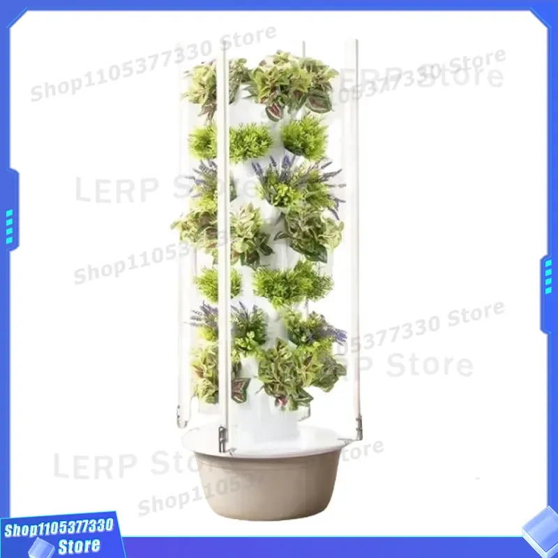 Vertical Hydroponic Growing Tower System Multi Layer Air Cultivation Planter For Home Garden Automatic Watering Irrigation