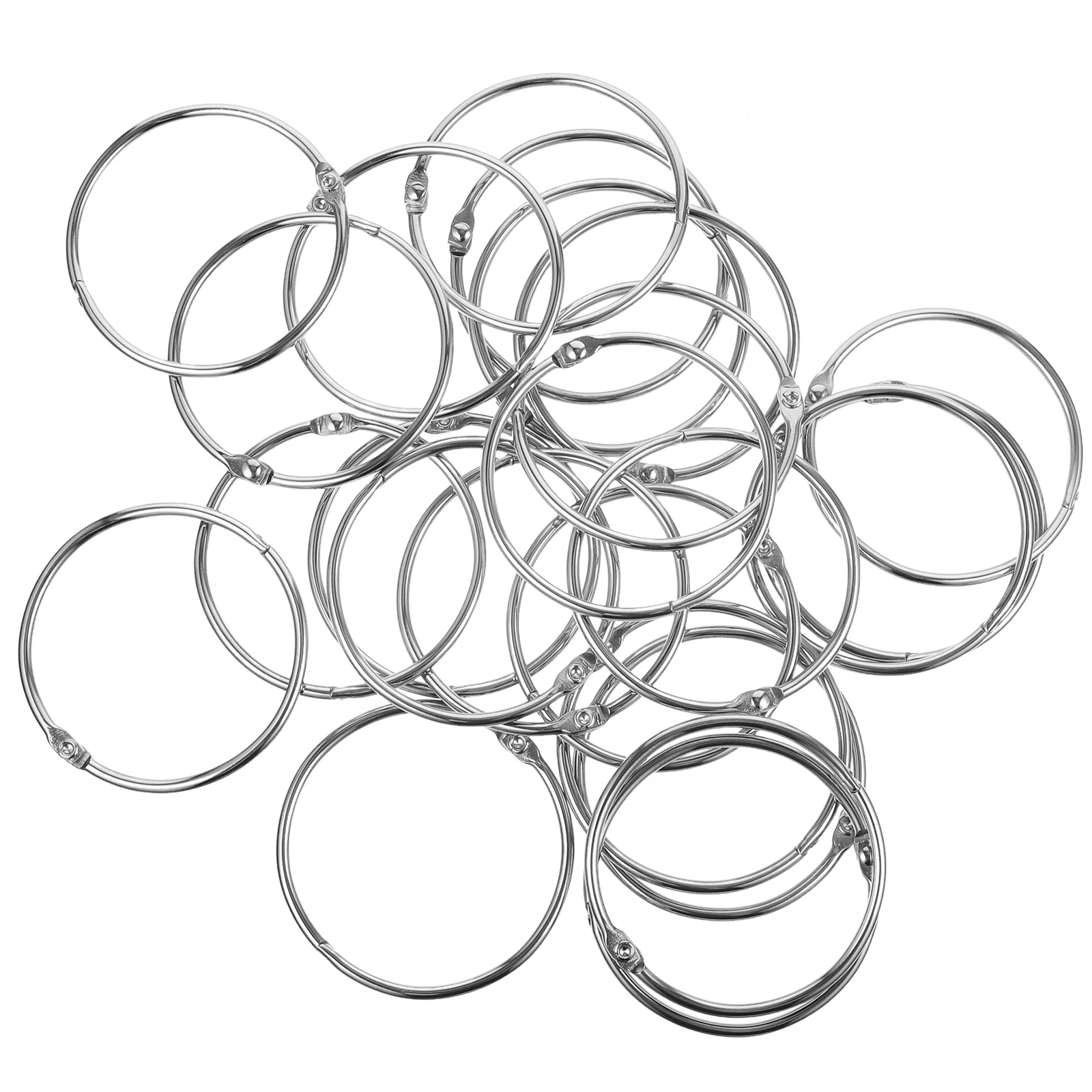 24 قطعة خطافات حمام حلقات ستارة دش معدنية تصميم دائري لقضبان دش الحمام حلقات خطاف الستارة