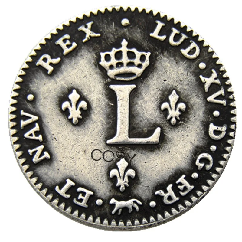 France 1739 Silver Plated Copy Coins