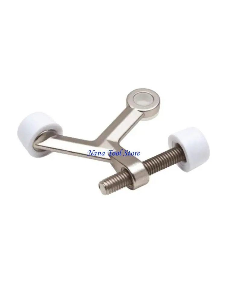 31GJ Heavy Duty Adjustable Hinge Pin Door Stopper Stop with Bumper Tip Hardware Home