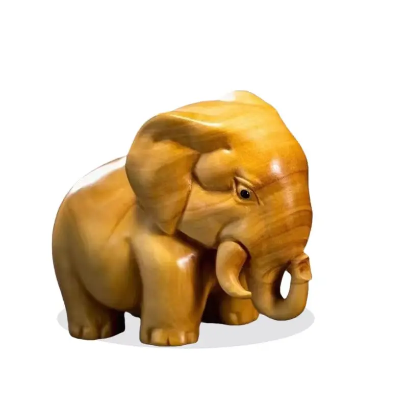 

Ornaments for Home Desk Accessories Sculptures and Figurines for Interior Cute Wood Carving Animals Statue Decoration