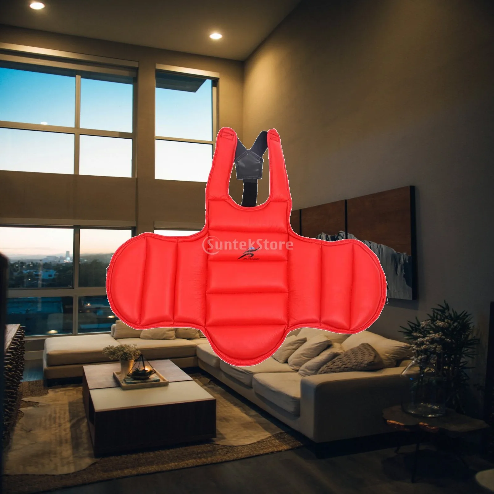 

Taekwondo Chest Protector Breathable EVA Chestguard Fencing Protector Body Protection Gear for Martial Arts Practice