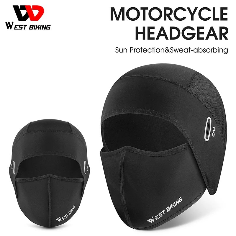 

Summer Bike Helmet Liner for Men UV Protection Cycling Hat Breathable Headwear Motorcycle Cover Sport Balaclava Face Mask