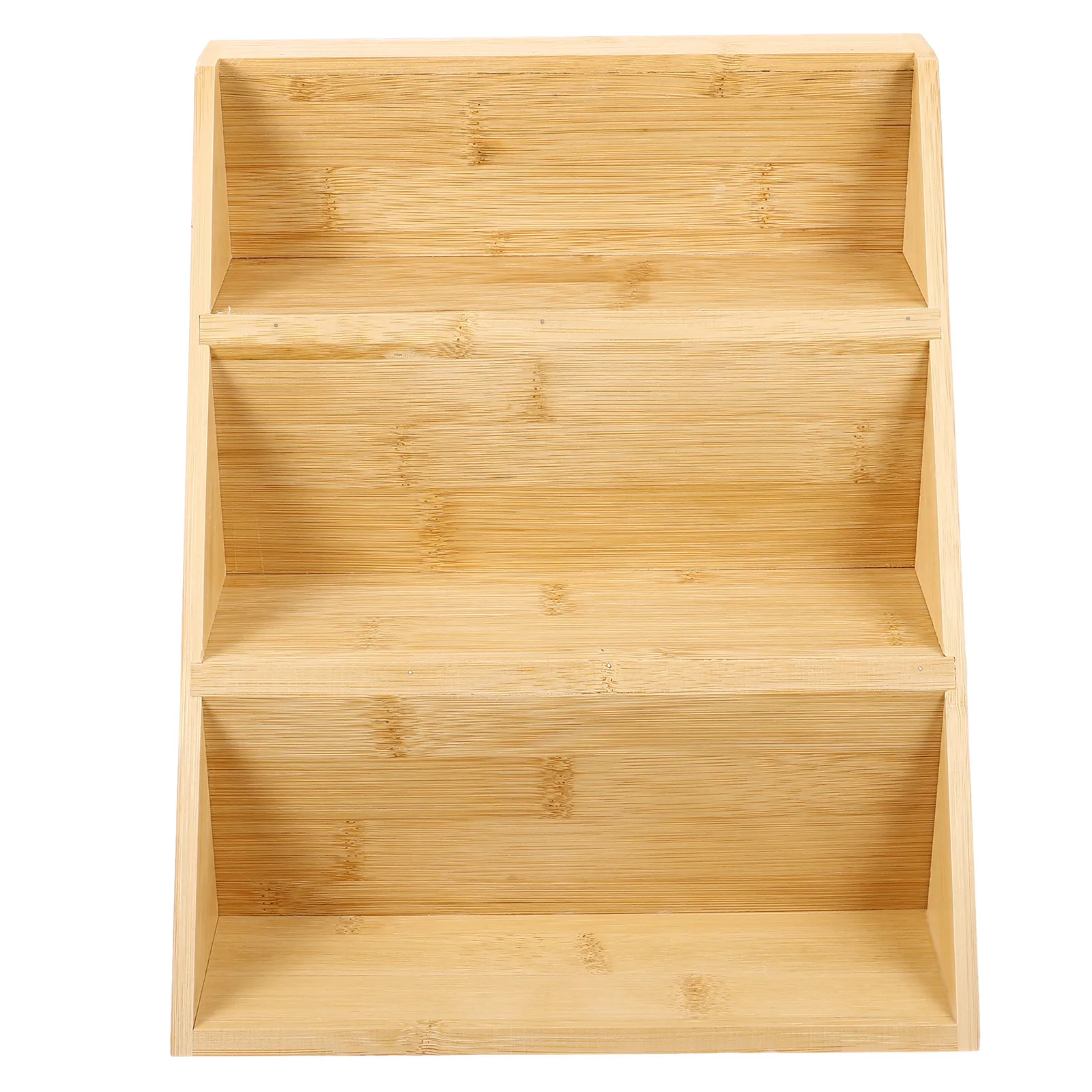 

3-Tier Bamboo Spice Rack Kitchen Storage Organizer Multi-Function Seasoning Holder Countertop Condiment Organizer