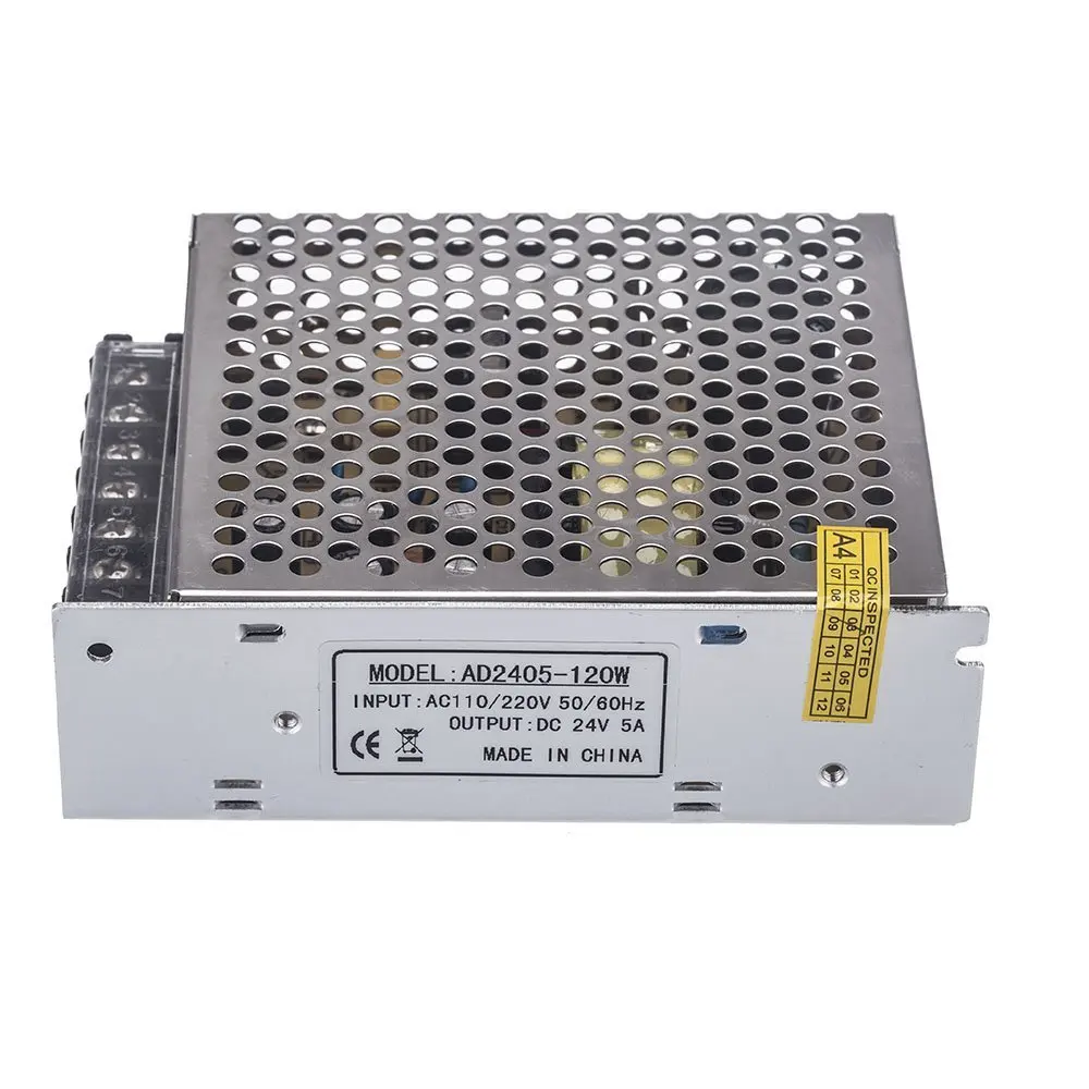 محول التيار المتناوب 100 فولت ~ 220 فولت إلى تيار مستمر 24 فولت 5A 120 واط محول جهد كهربي التبديل إمدادات الطاقة لشريط LED
