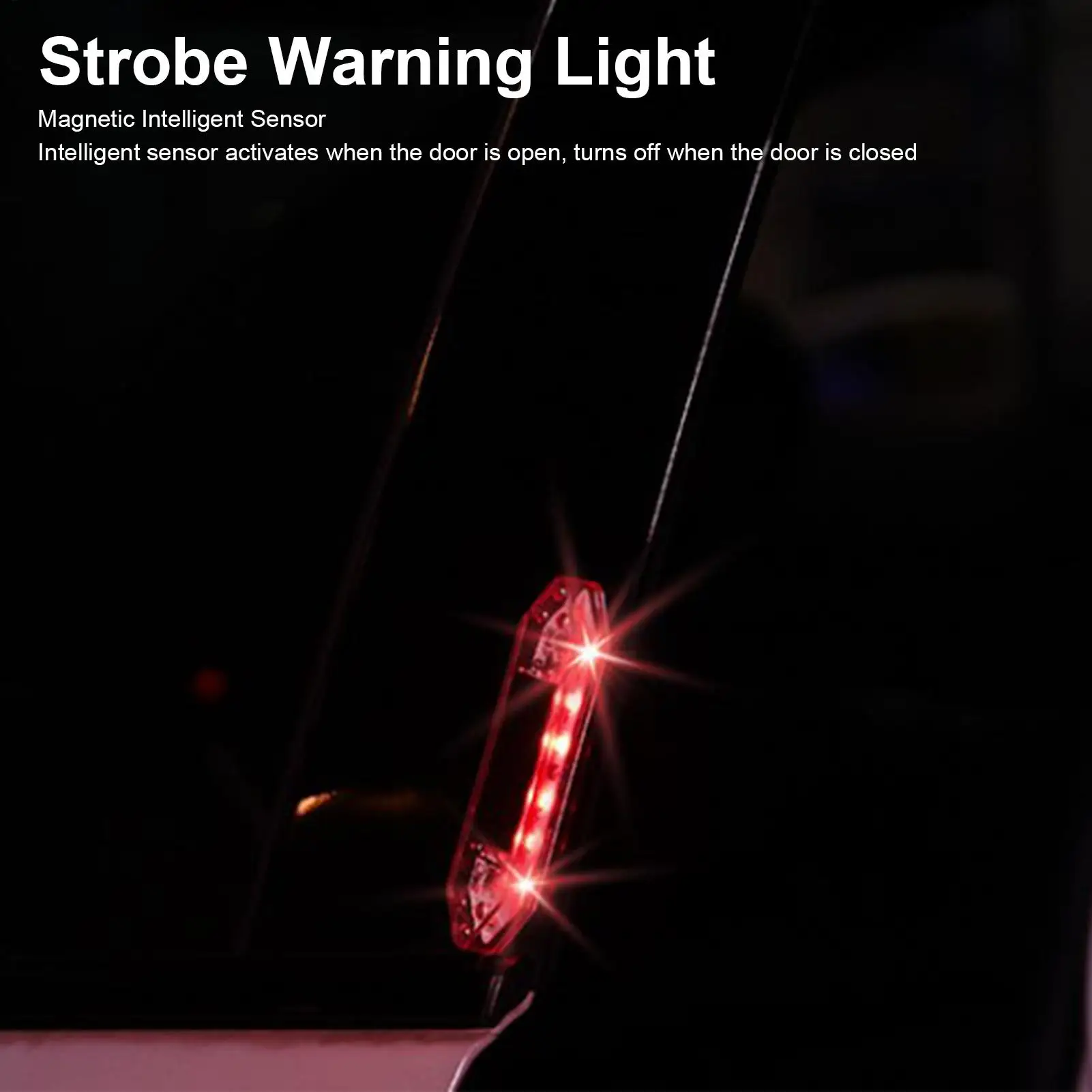 

Car Door Warning Light Solar Powered Vehicle Anti-collision Door Lamp Car Flashing Warning Lights For Automotive Sedan SUV