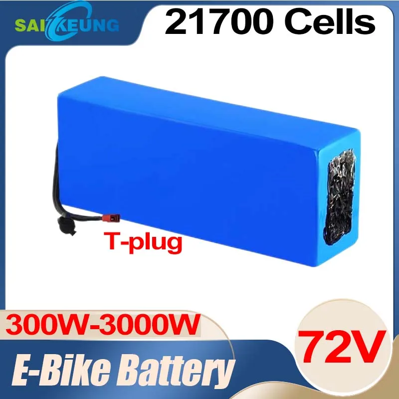 72v Battery 60ah 20ah 30ah 40 50 ah 300w-3000w High Power 84V Electric Bike Motor Scooter Ebike 21700 Batterie Pack with charger