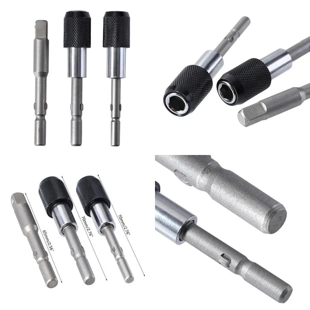 

R9UF Locking Extension Bar Set for Power Tools - 3 Pieces of Hardened Chrome Vanadium Steel with Stainless Steel Socket