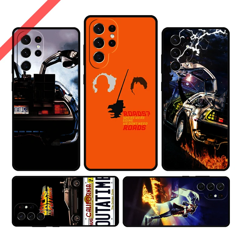 العودة إلى المستقبل الفيلم المشارك قضية الهاتف لسامسونج غالاكسي S20 FE S21 S23 زائد S24 S25 S22 الترا نوت 10 20 نوت 10 غطاء