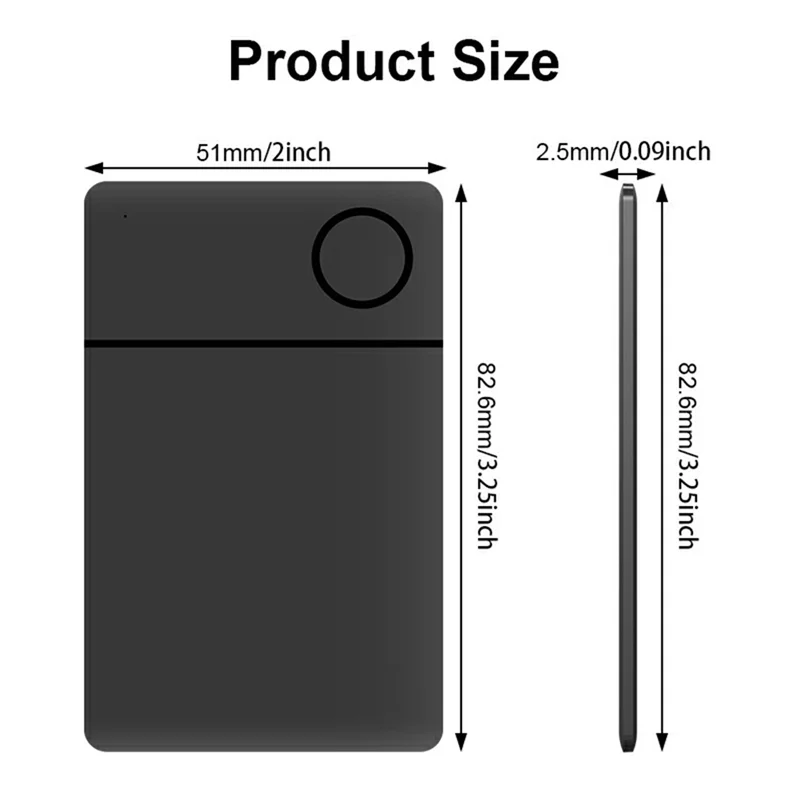 SQPP-Wireless Icard Finder per Trova la mia app Bluetooth controllata Globalmente Tracking Smart Tag Droppshipping Localizzatore di documenti A
