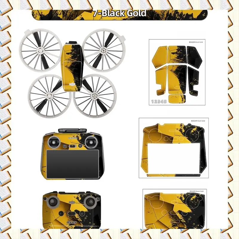 

A14M Sticker Set Fordji Flip RC 2/RC N3 Colorful Decorative Stickers Anti-Scrach Protective Flim Fordji Flip Accessories C