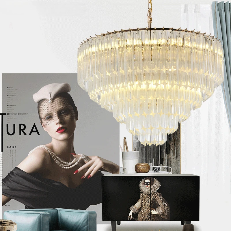 

Modern Luxury Crystal Chandeliers Home Lighting For Living Dining Room Lustre Decorate Indoor Ceiling Pendant Led Lights Fixture