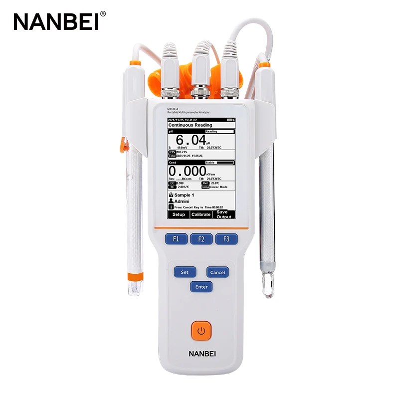 Multiparameter Sensor ph Orp Conductivity TDS Resistivity Temperature 6 in 1 Water Quality Anal=yzer Meter