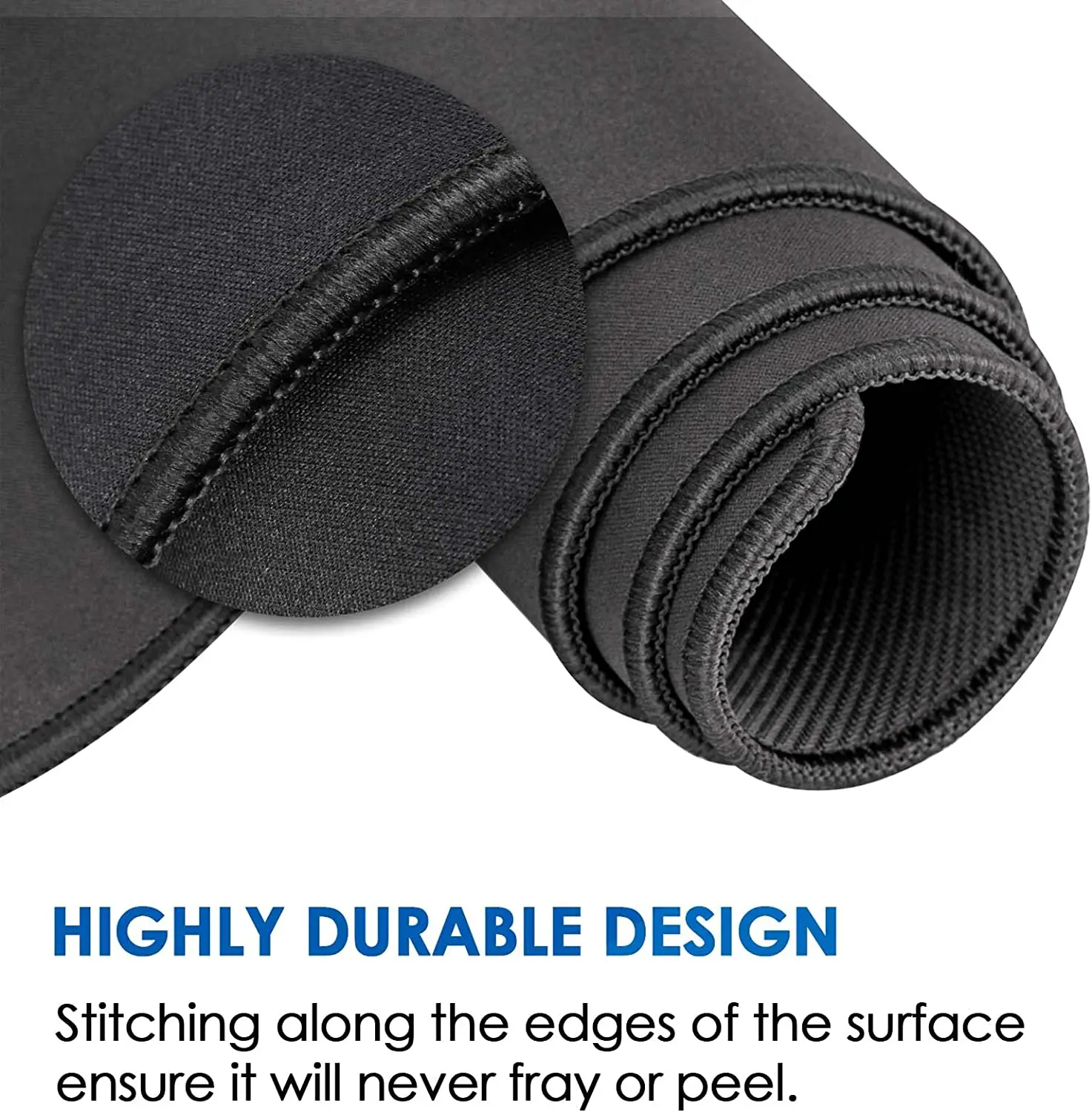 Simple Black Rubber Mouse Pad Large XXL Small Table mousepad Laptop Game Office Work Users Anti-slip Base Desk Pad Carpet Mats