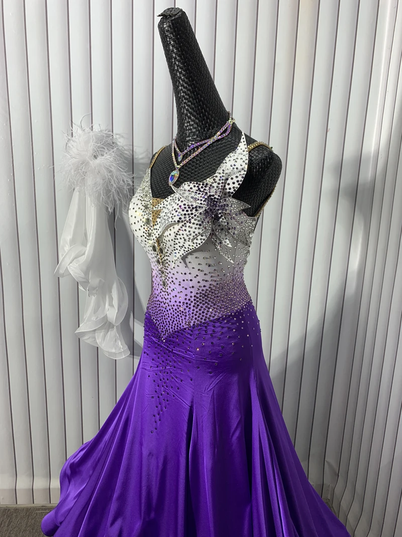 Waltz Ballroom Dance Dress Women Competition  Dance Gown Ballroom Dancing Costume standard dance dress women competition 2024