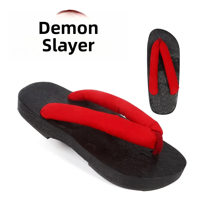 Sandalias de Mujer para Cosplay de Geia, Zuecos con Tacón Plano, Suela de Ma, Pantuflas Sin Cordones, Calzado Diario Có...