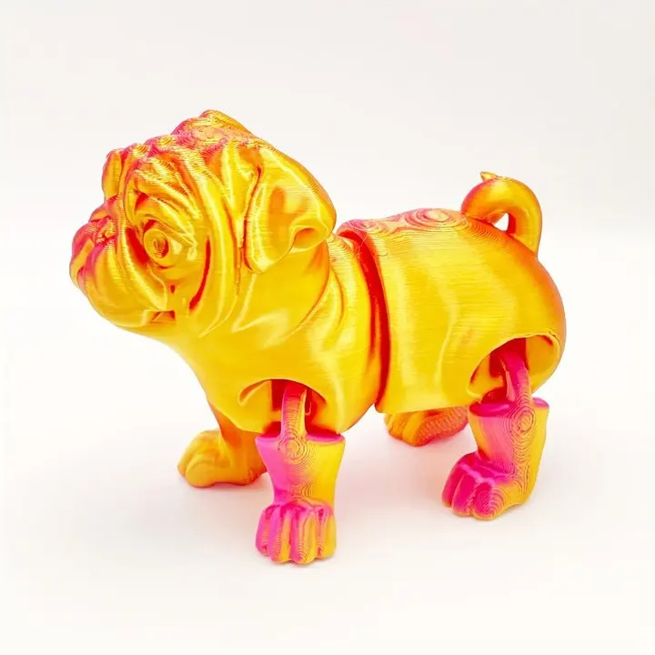 3D Printed Kyoba Dog Trendy Figurines, Internet-famous Stress-relieving Toys, Decorative Items, Ornaments &Gifts Christmas Gifts