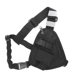 Radiohouder Borsttas, Nylon Walkie Talkie Holster Pouch, Front Pack Accessoires voor Duty Belt, Past op Baofeng, Kenwood, Motorola