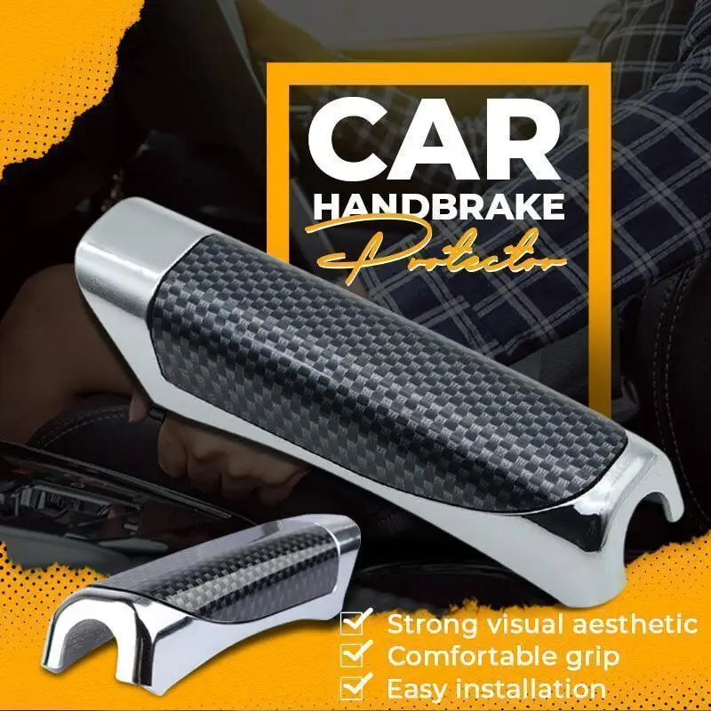 Xe Phanh Tay Vỏ Bảo Vệ Nội Thất Xe Hơi Giả Sợi Carbon Tay Bao Tay Sửa Đổi Vỏ Bảo Vệ
