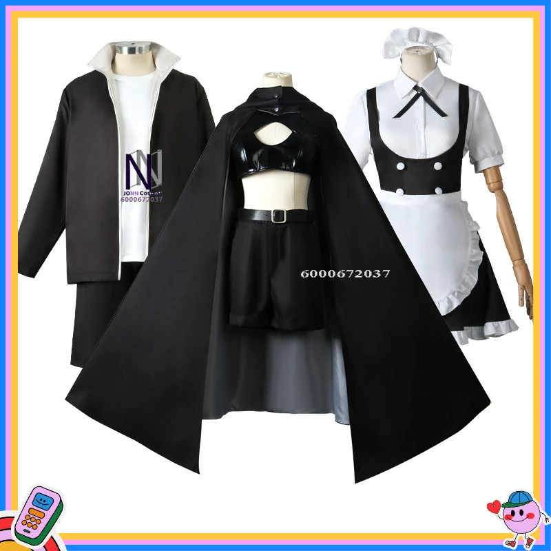 

Hot Nighttime Shooting Star Cosplay Costume Anime Nana Natsume Role Playing Black Outfit Cloak Wig for Women Comic Con Halloween