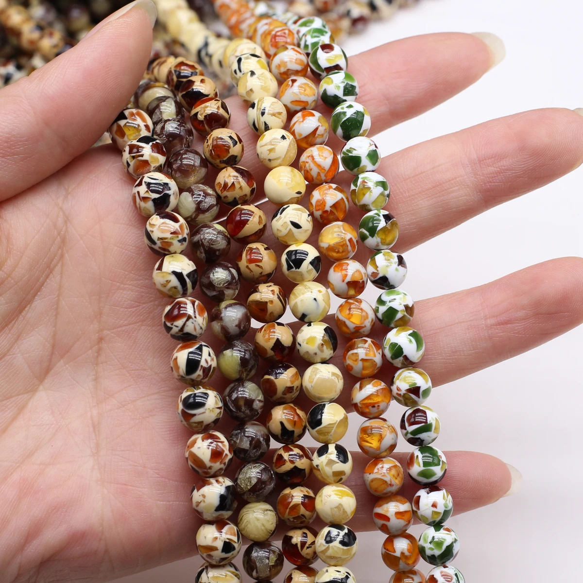 

Multi-Color Multi-Size Natural Shell Beads Strand, DIY Jewelry Making Supplies for Bracelet Necklace Earring, Loose Beads
