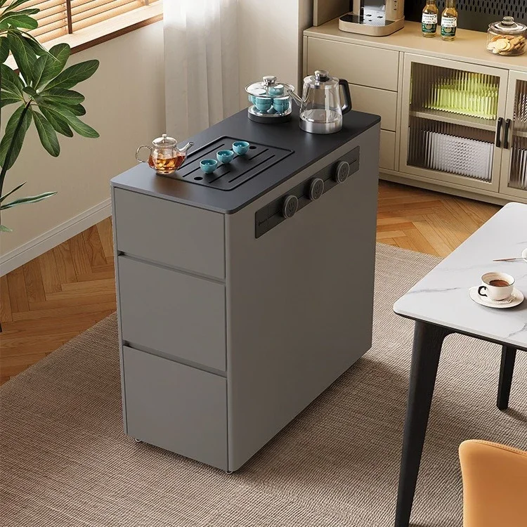 Chatai Island integrated solid wood kitchen mobile separate side cabinet