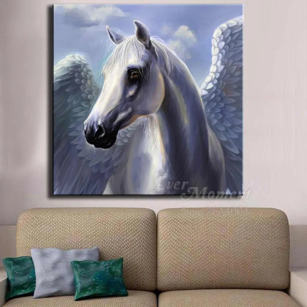 Ever Moment Diamond Painting Handmade Horse Picture Of DIY Decoration For Home Diamond Embroidery Full Square Round ASF1533