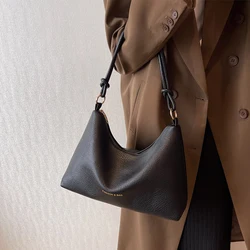 Luxury Designer Soft Leather Handbag 2023 Vintage Shoulder Bag for Women Classic Rope Handle Tote Bags Sac A Main Femme Bolsos