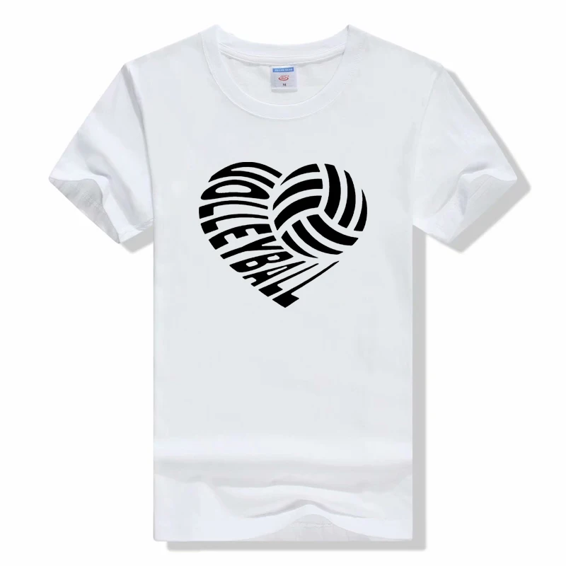 Haikyuu Volleyball Boys Anime Heart Shaped t shirts Summer outdoor Beach cotton Short sleeved t shirt