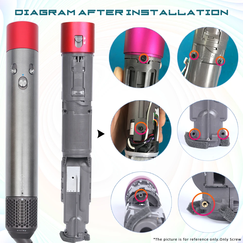Airwrap Styler Screw 1Pcs/2Pcs for Dyson Switch Cover/Top of Cover/Motor/Internal Filter Screen/Bottom/Housing/Mainboard Fixatio