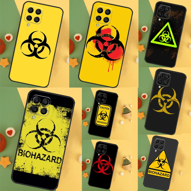  Biohazard Symbol Logo For Samsung Galaxy M30s M31s M32 M52 M12 M55 M15 M13 M23 M33 M53 M20 M21 M51 M34 M54 Case