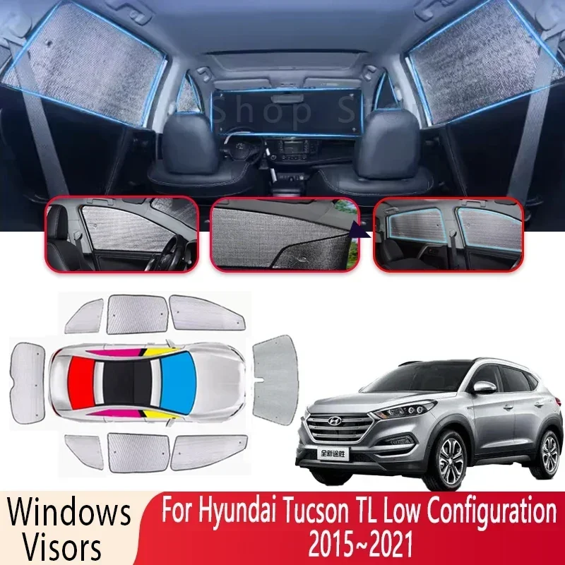 

Sun Shade For Hyundai Tucson TL Low Configuration 2015~2021 Windshield Sunshade Heat Insulation Auto Parts Sun Visor Accessories