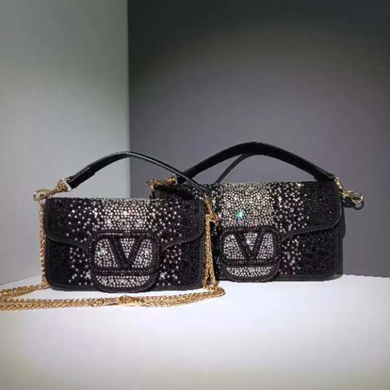 

Гламурная женская сумка, украшенная стразами: универсальная вечерняя сумочка, сумка через плечо, сумка на плечо и маленькая квадратная сумка.