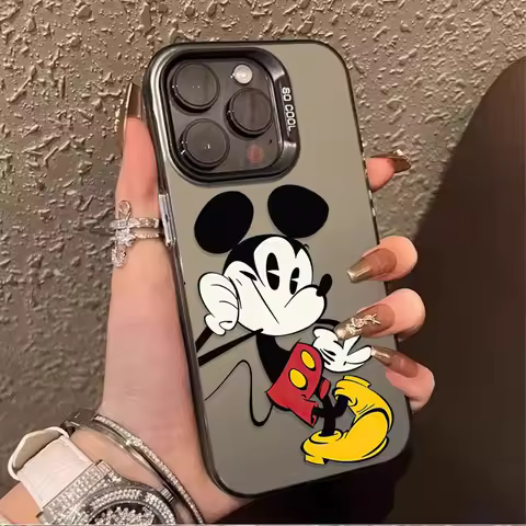 Disney Cute Mickey Minnie Case for Samsung Galaxy S25 S24 S23 S22 Ultra S21 Plus FE A56 A36 A26 5G A16 A06 4G Note 20 Back Cover