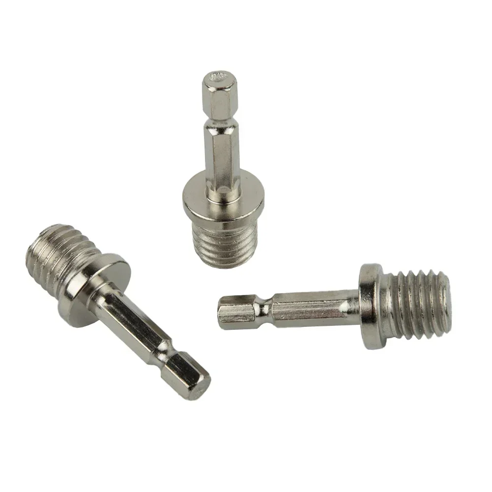 Hexagonal Drill Chuck Adapter, Polimento Conector Disco, 3x 1/4