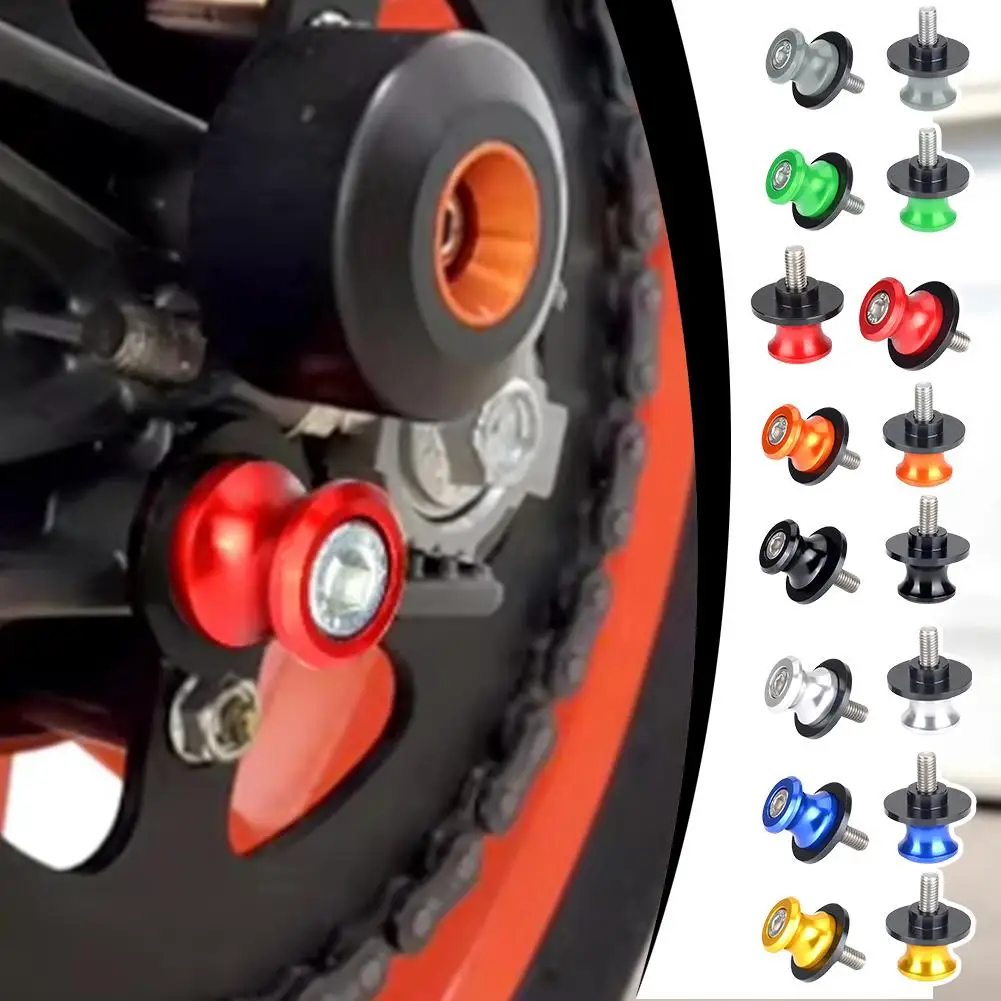 Swingarm بكرات المنزلق لسوزوكي 125/150/600/750/1000 GSX-S 950 فولت-ستروم 650/1050 GSXR150 GSXR125 حامل دراجة نارية المسمار M8 A6X1 #1