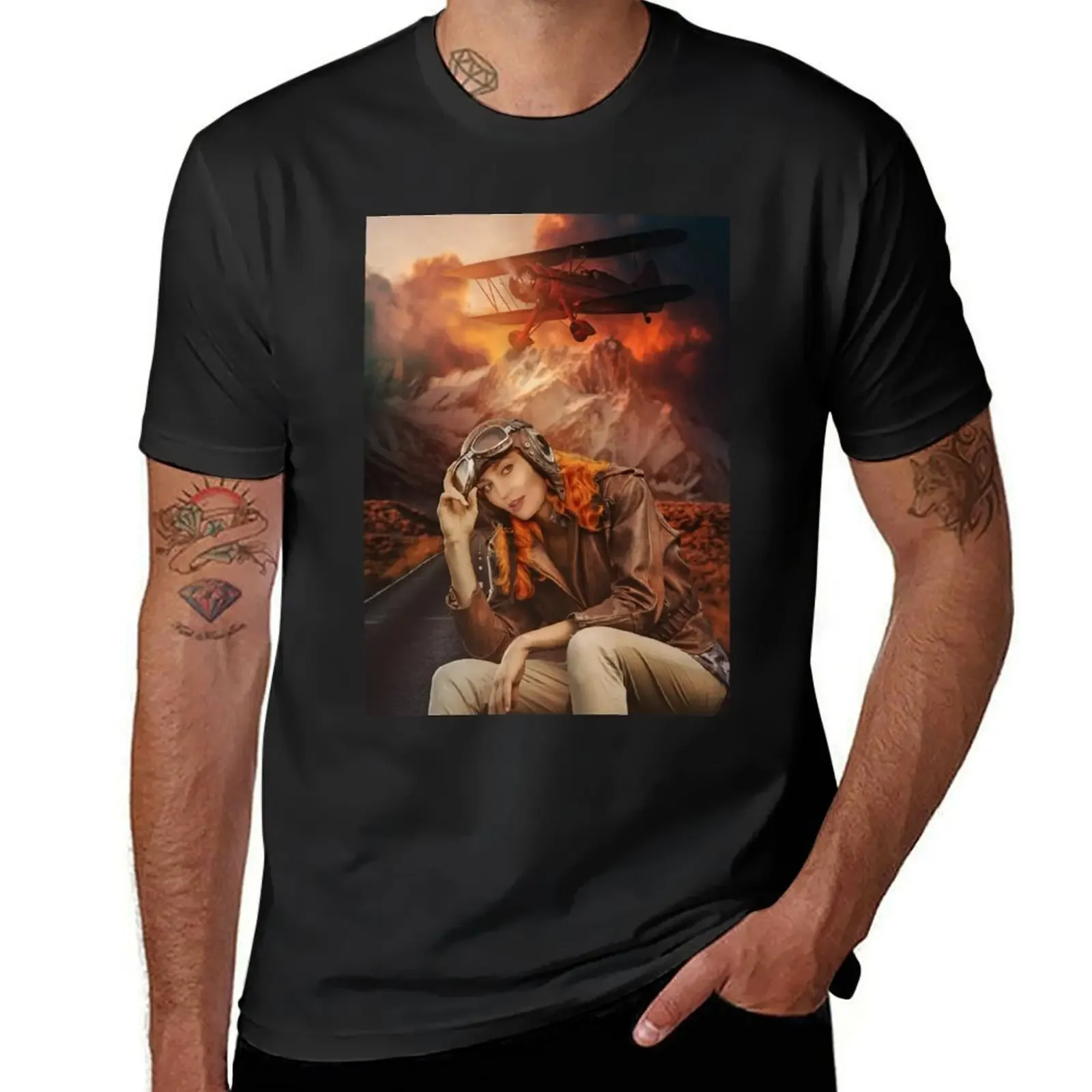 

Amelia EarHaught - Wynonna Earp Nicole Haught Fan Art Aviator T-Shirt plus sizes customs fruit of the loom mens t shirts