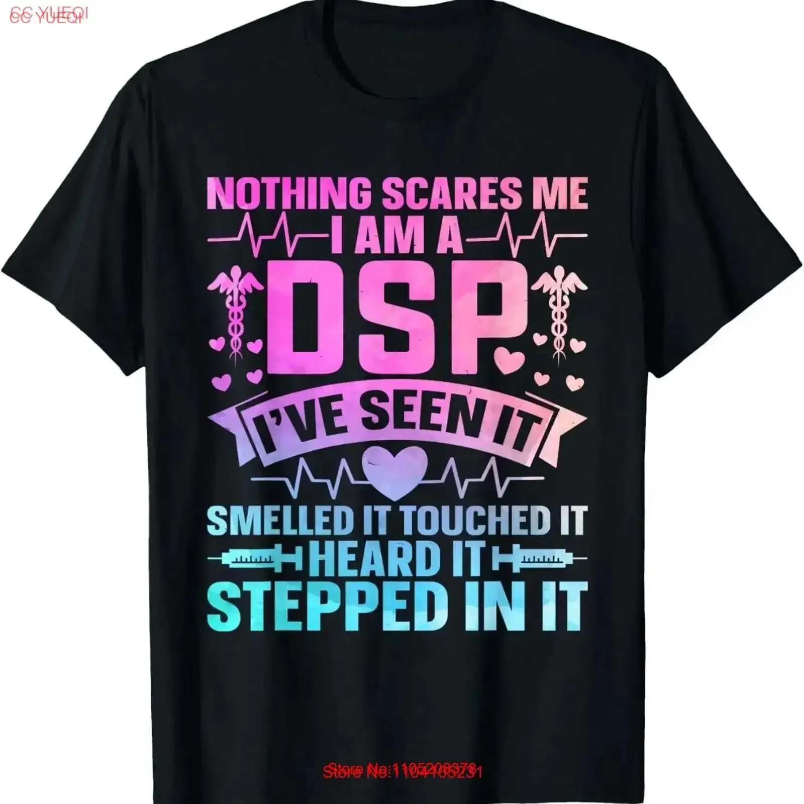 Direct Support Staff DSP Appreciation Day Nurse T Shirt vintage Washed Stretched Slightly Top For Everyday Wear