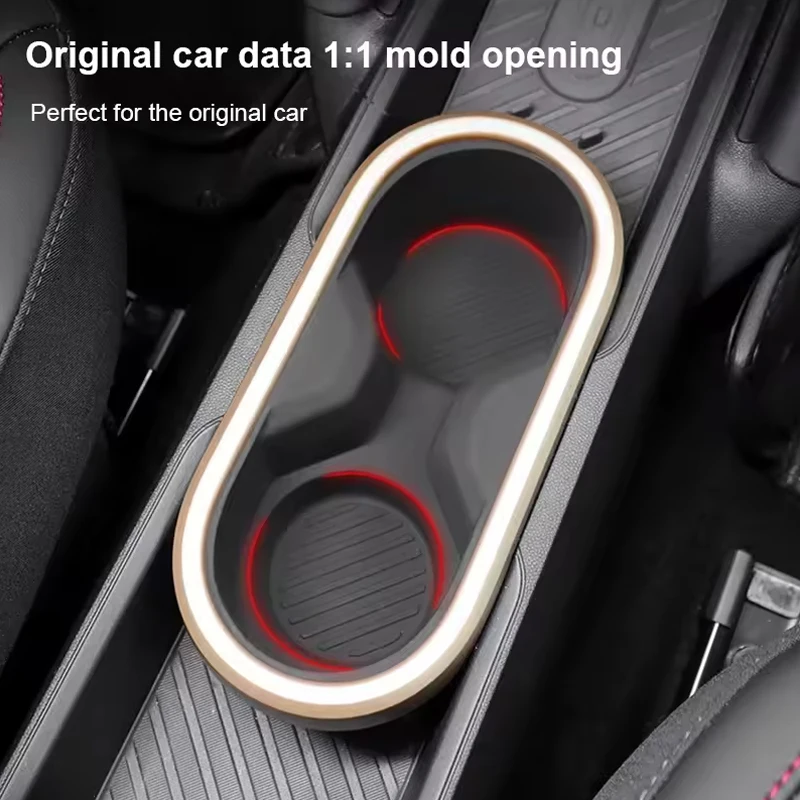 سيارة سيليكون كأس الماء حامل حصيرة شرب عدم الانزلاق كوستر اكسسوارات لميني كوبر الكهربائية EV J01 E SE J05 Aceman 2024 2025