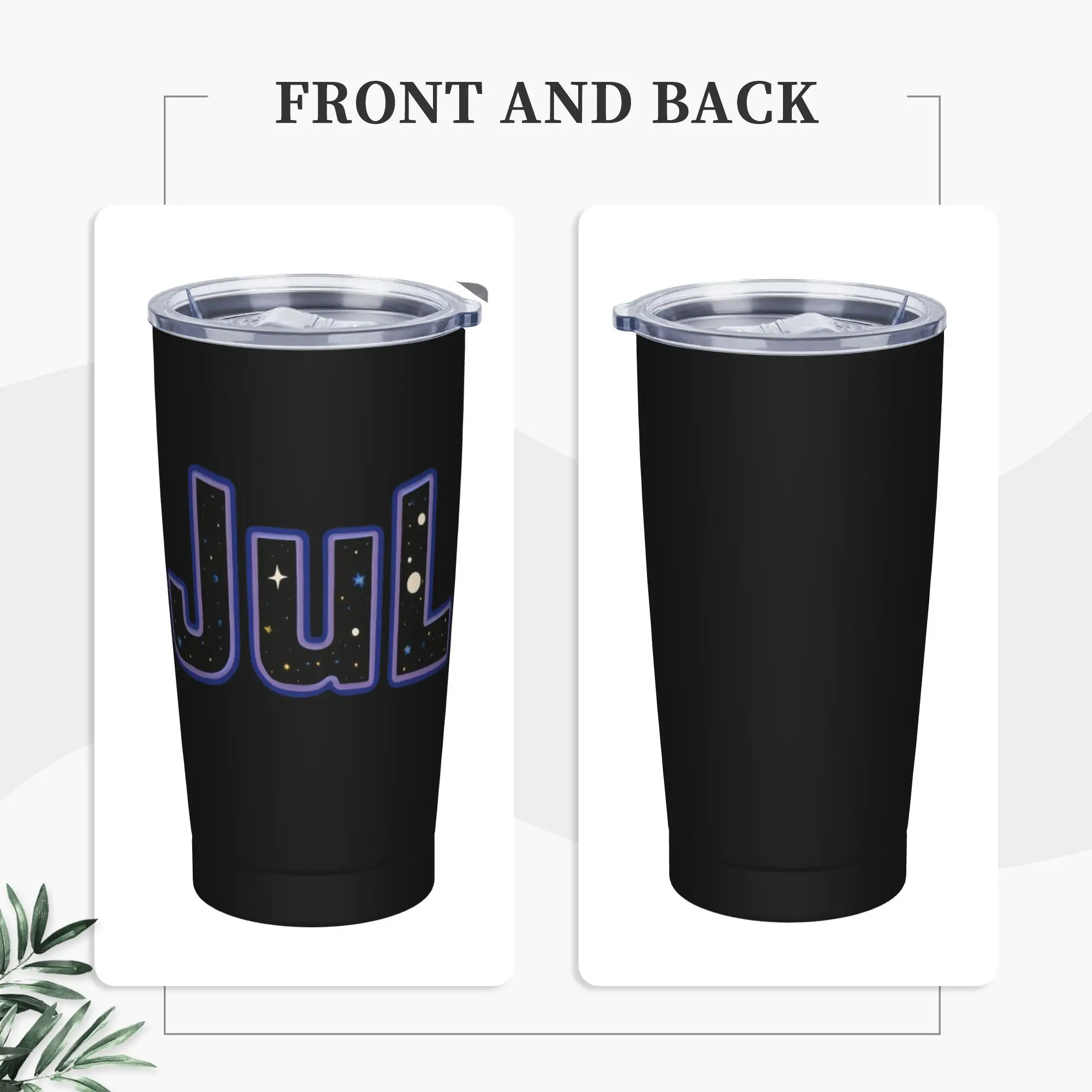 Stainless Steel Tumbler JUL Rapper Logo Coffee Mug  Portable Cold Drink Mugs Cup Driving Water Bottle