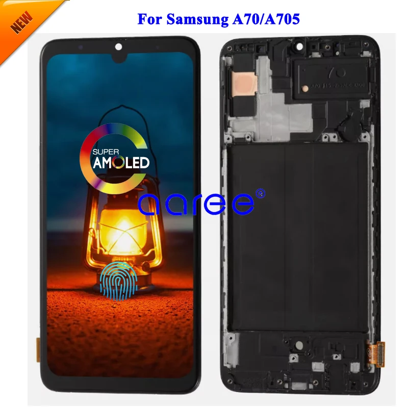 6.5\' AMOMLED OLED  LCD  For Samsung A70 2019 A705 LCD A70 lcd For Samsung A70 A705 LCD Screen Touch Digitizer Assembly