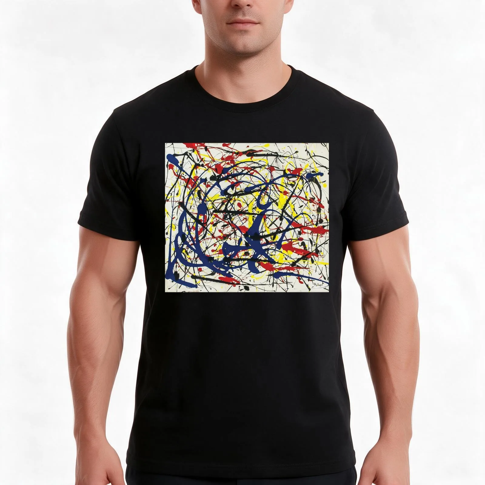 Jackson Pollack - Lot # 234 T-Shirt Summer Casual Cotton Tee Oversized Streetwear Tops Vintage Graphic Print 100% Cotton