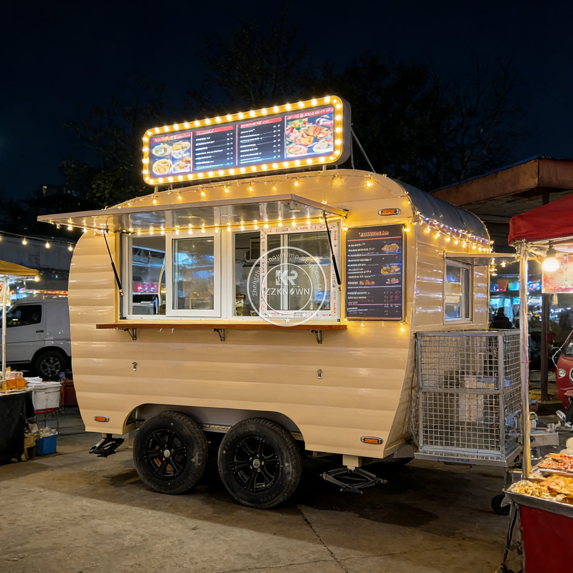 

High Quality Custom Street Food Trailer Commercial Mobile Kitchen Food Truck CE DOT Approved Catering Truck For Sale