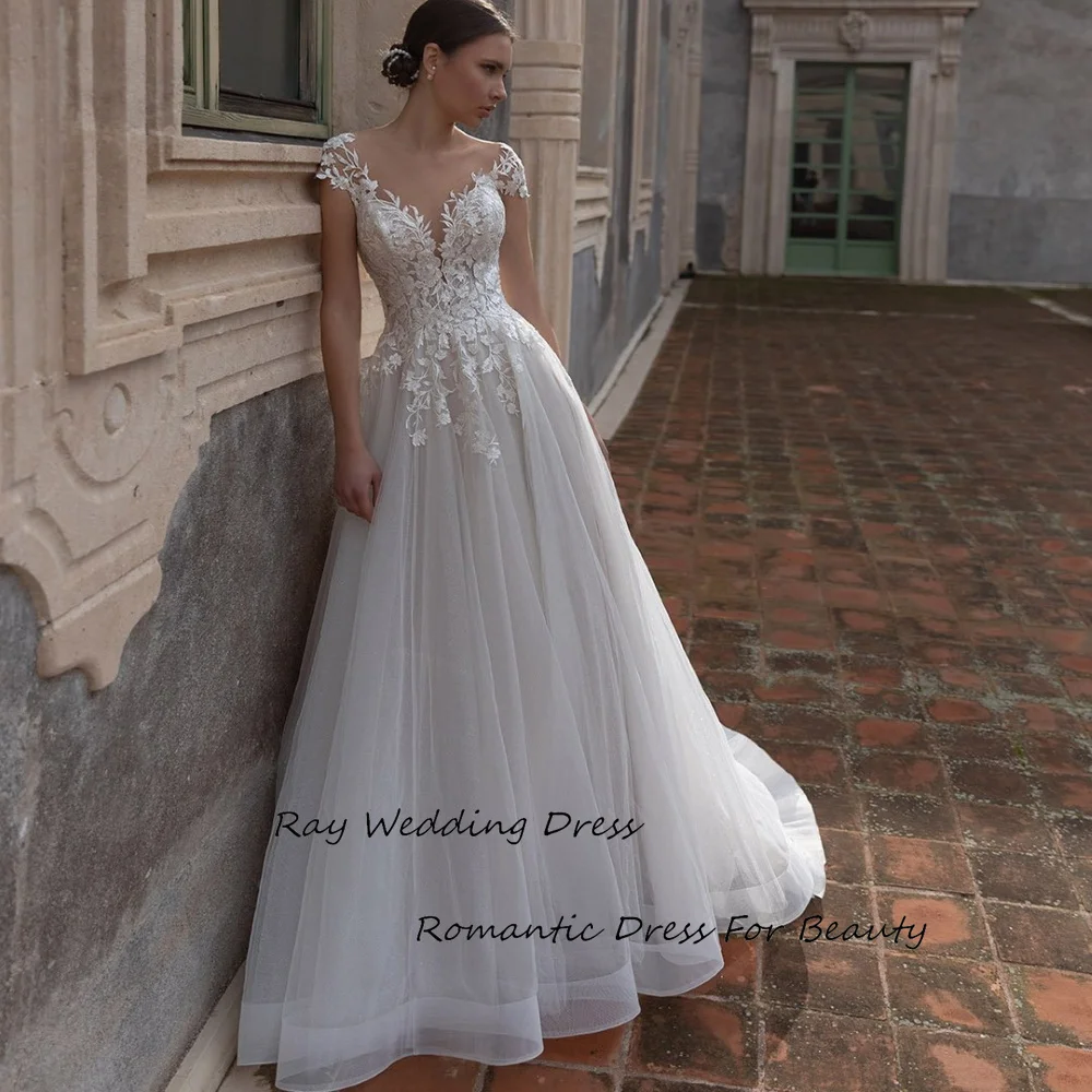 

Ray Vestido de novia 2024 Wedding Dress Floor-Length A-Line Elegant Sweetheart Lace Appliques Bridal Gowns For Sexy Women