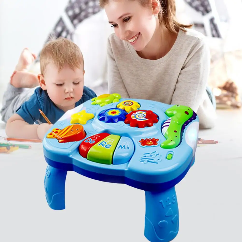 Music Table Baby Toys Learning Machine Educational Toy Music Learning Table Toy Musical Instrument for Toddler 6 months+