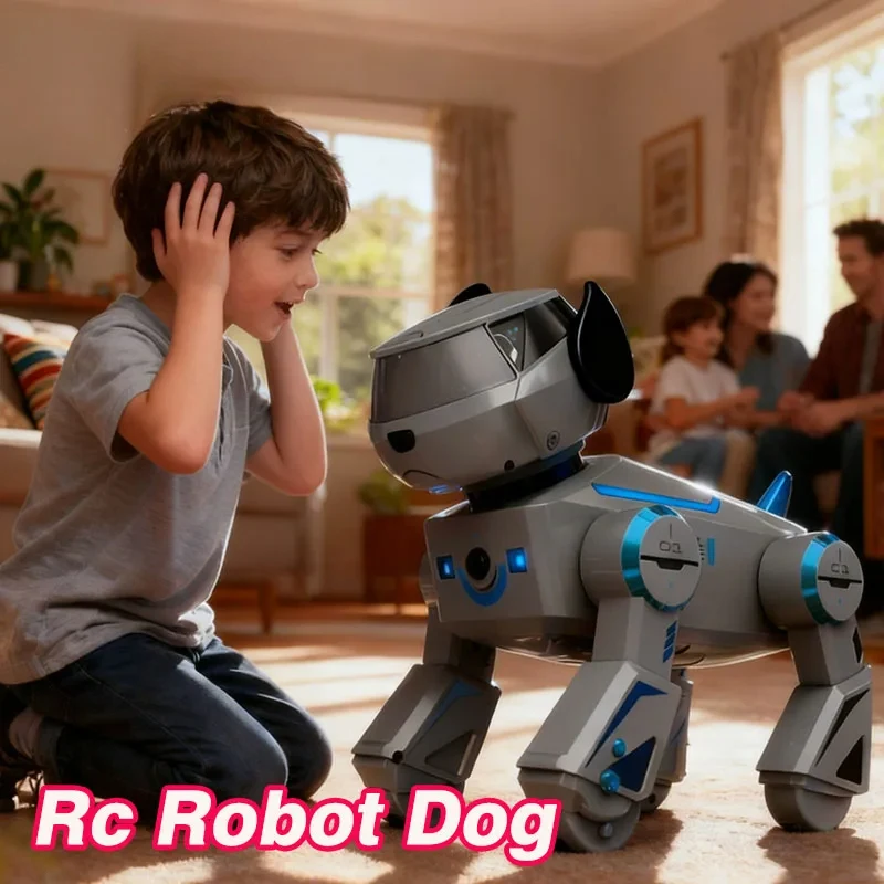 

Радиоуправляемая собака-робот: умные роботы с обновленной беспроводной технологией, искусственным интеллектом, электрические игрушки для детей
