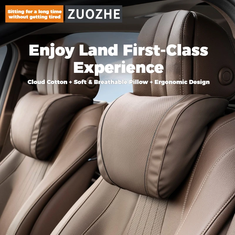 

Car Headrest And Lumbar Support Set Perforated Design Offers Excellent Breathable Soft And Comfort 8 Colors Popular Item