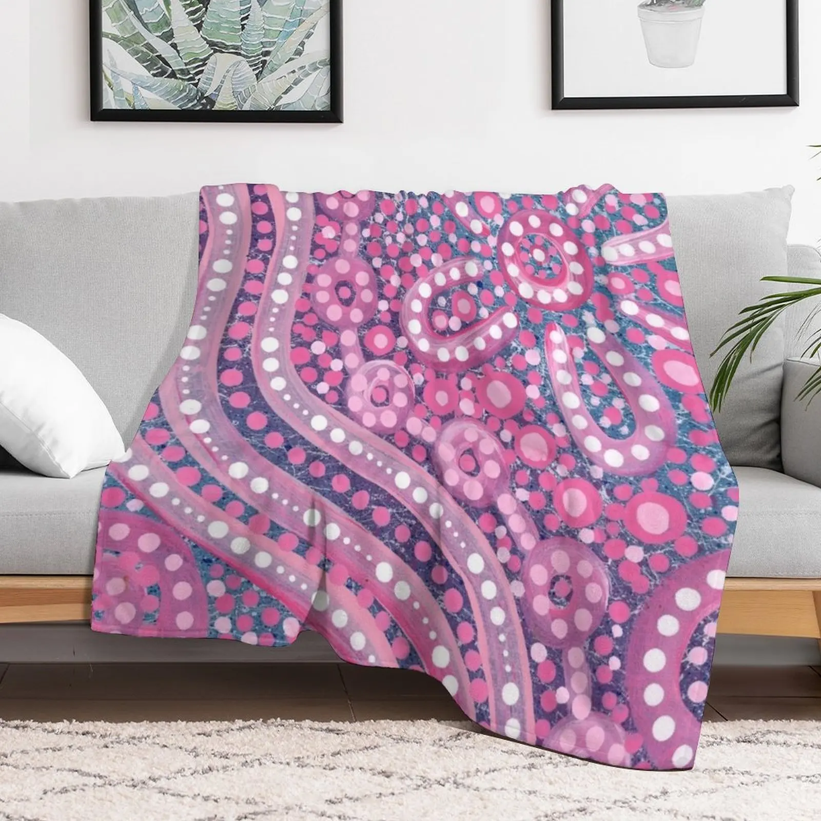 Family Gathering Throw Blanket Soft Sherpa Fleece Warm Blanket for Winter